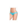 Culotte ouverte bleue turquoise ornements façon cage 